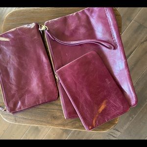 Hobo set of 3 clutch accessories